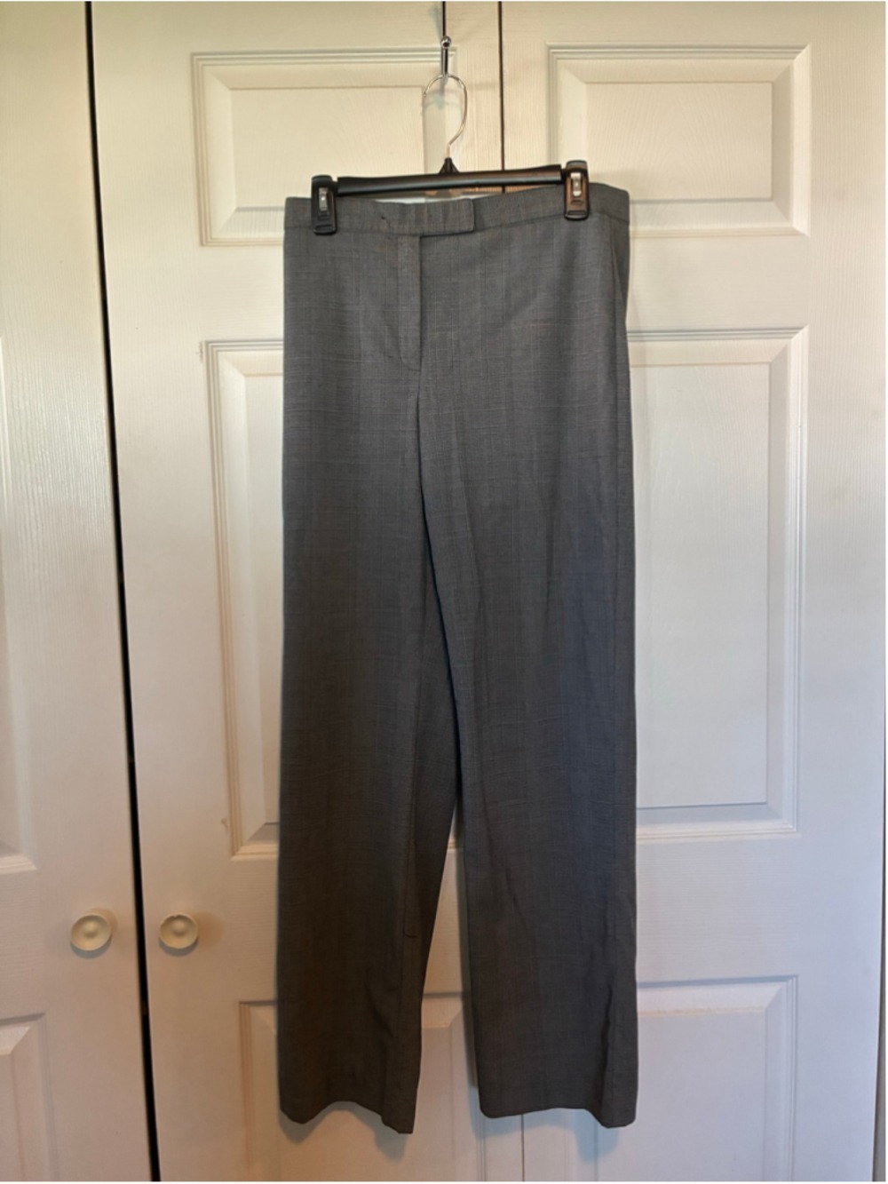 Women's NORTONMCNAUGHTON PETITES 10P Gray Plaid Trousers